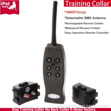 500M Long Range Waterproof and Rechargeable Remote Dog Training Collar Shock Amazon for dogs Seller